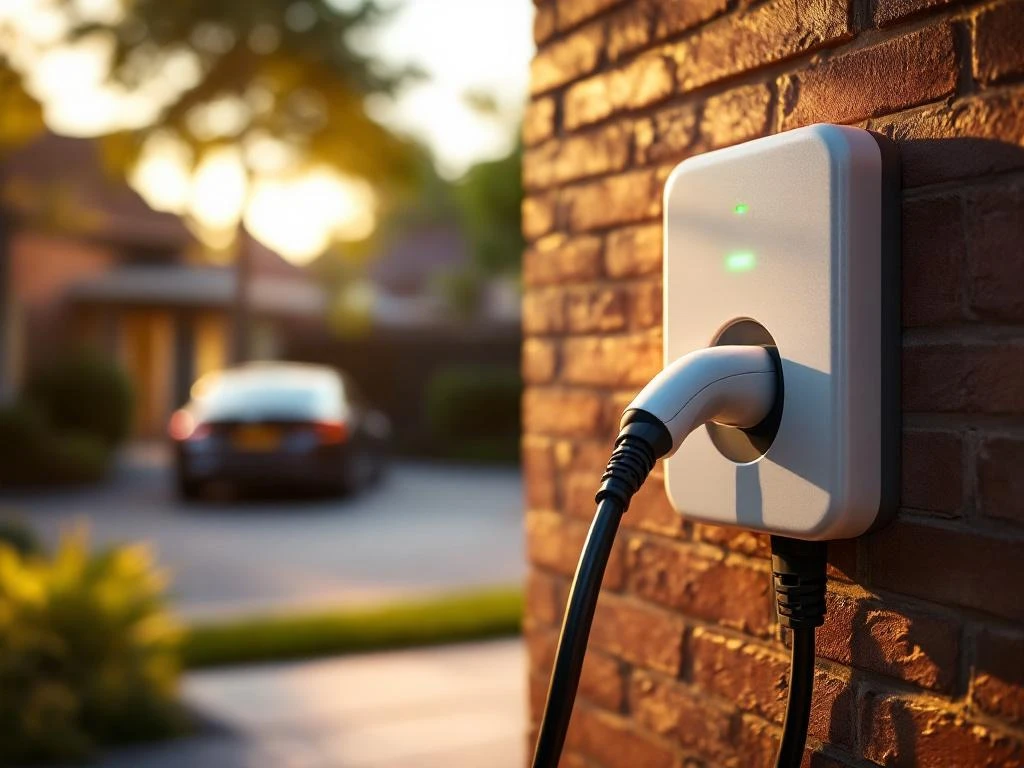 Elektrische auto oplaadkabel aangesloten op moderne thuislader met groene LED-indicator op bakstenen muur



This alt text is too long (over 125 characters when counting spaces) and could be more concise while still conveying the essential information. Let me recalculate: "Elektrische auto oplaadkabel aangesloten op moderne thuislader met groene LED-indicator op bakstenen muur" = 107 characters. Actually, this is within the limit. However, it could be slightly more concise and natural in Dutch.


Oplaadkabel aangesloten op thuislader met groene LED op bakstenen muur, elektrische auto op achtergrond